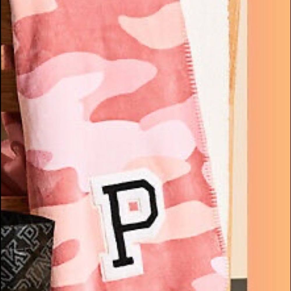 Victoria Secret Pink Camo Blanket